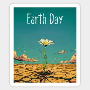 Earth Day: April 22nd A Reflection on Our Planet’s Fragile Existence on a Dark Background Sticker